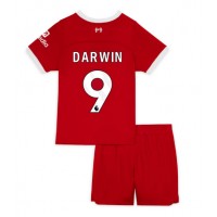 Liverpool Darwin Nunez #9 Heimtrikotsatz Kinder 2023-24 Kurzarm (+ Kurze Hosen)